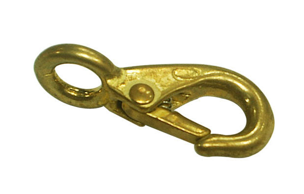 B249/BUY SOLID BRASS FIXED EYE SNAP - (CLEARANCE SALE)
