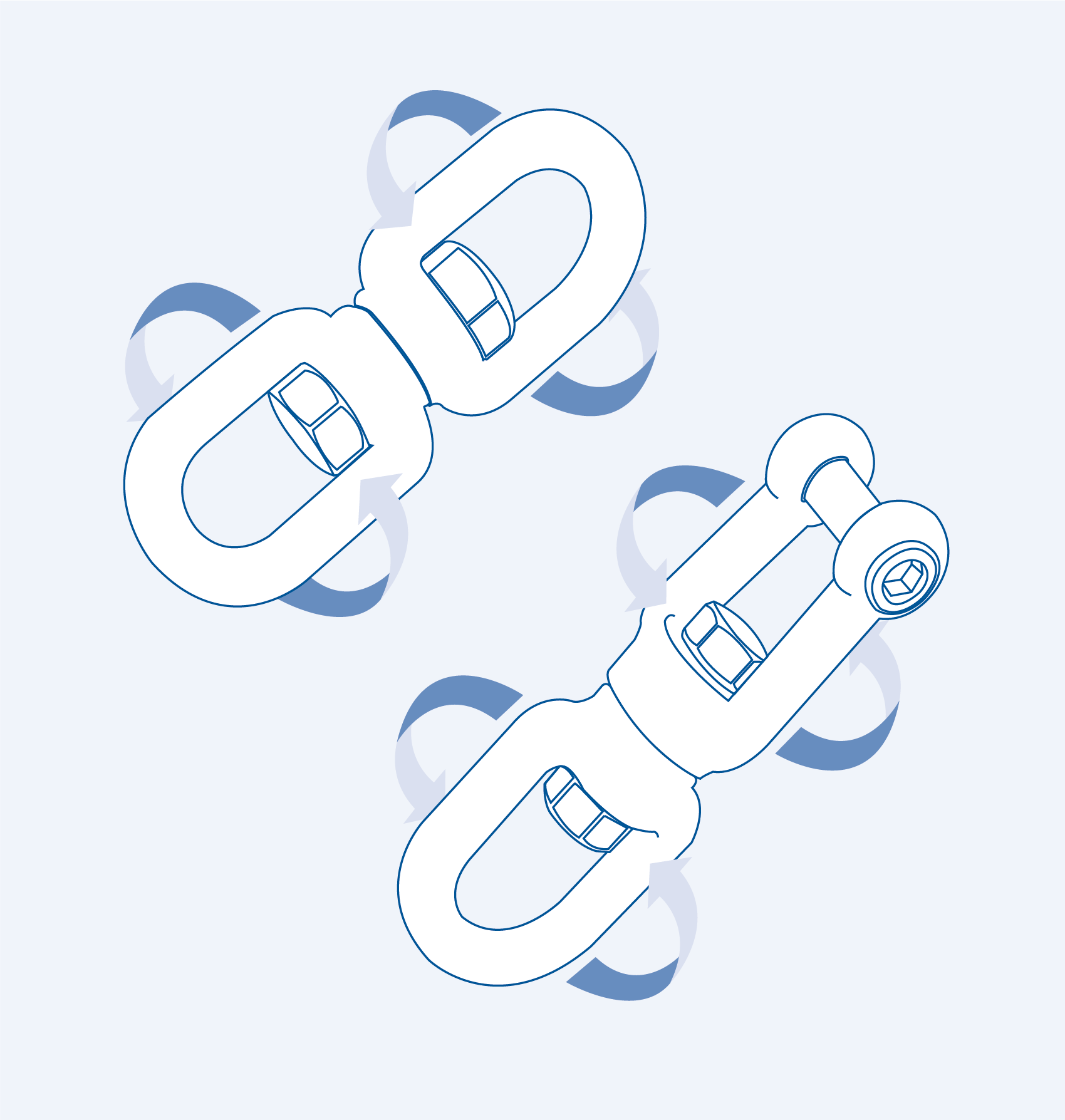 S0182 Swivel (jaw and jaw) - 304