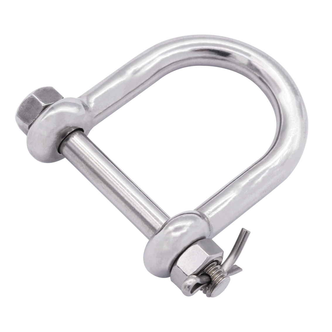 S360BWN Wide D-shackle (nut and cotter pin) - 316