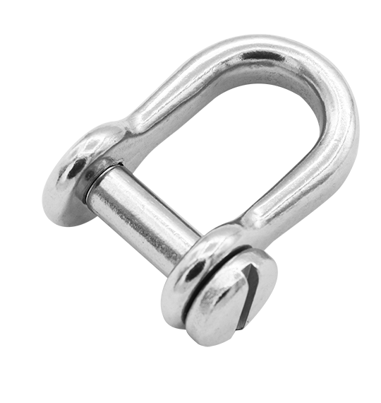 S361RF Light D-shackle (flat screw pin) - 304