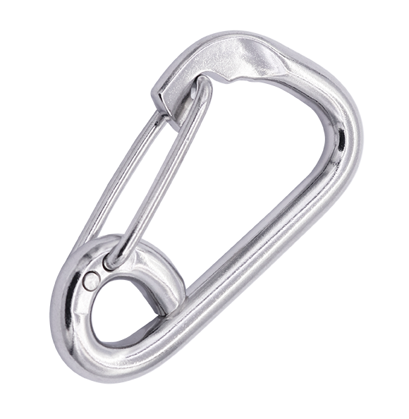 SF2430 Spring snaps (angled hook with eye end) - 304 (CLEARANCE SALE)