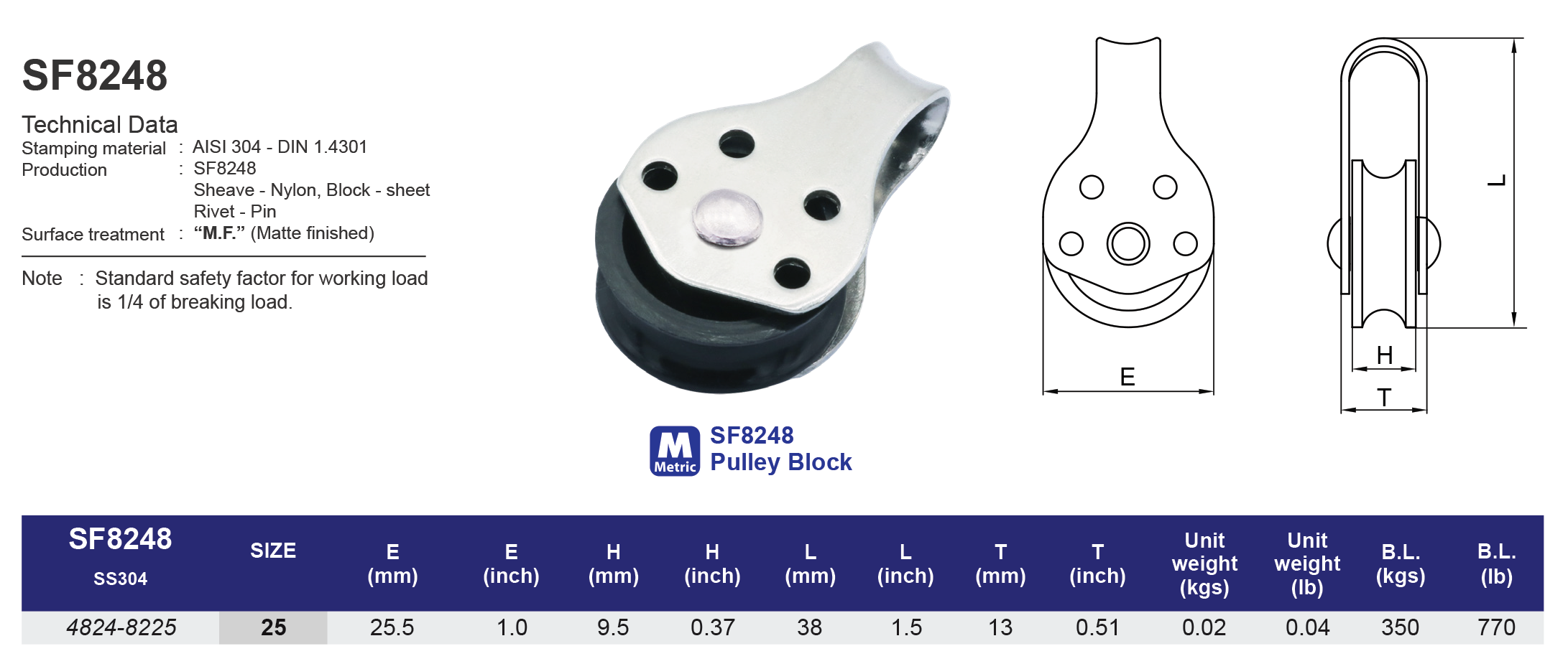 SF8248 Pulley Block