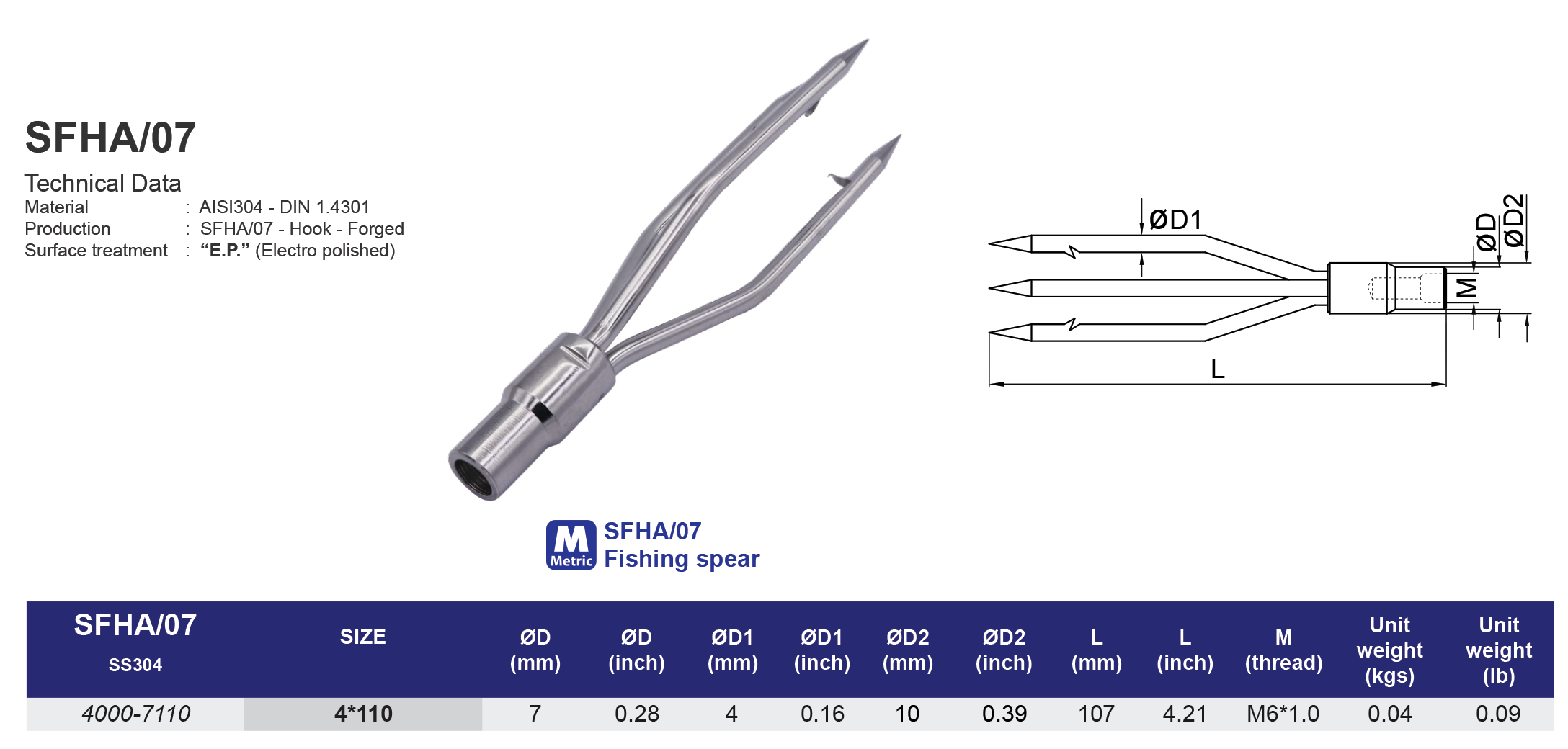 SFHA/07 Fishing spear hook