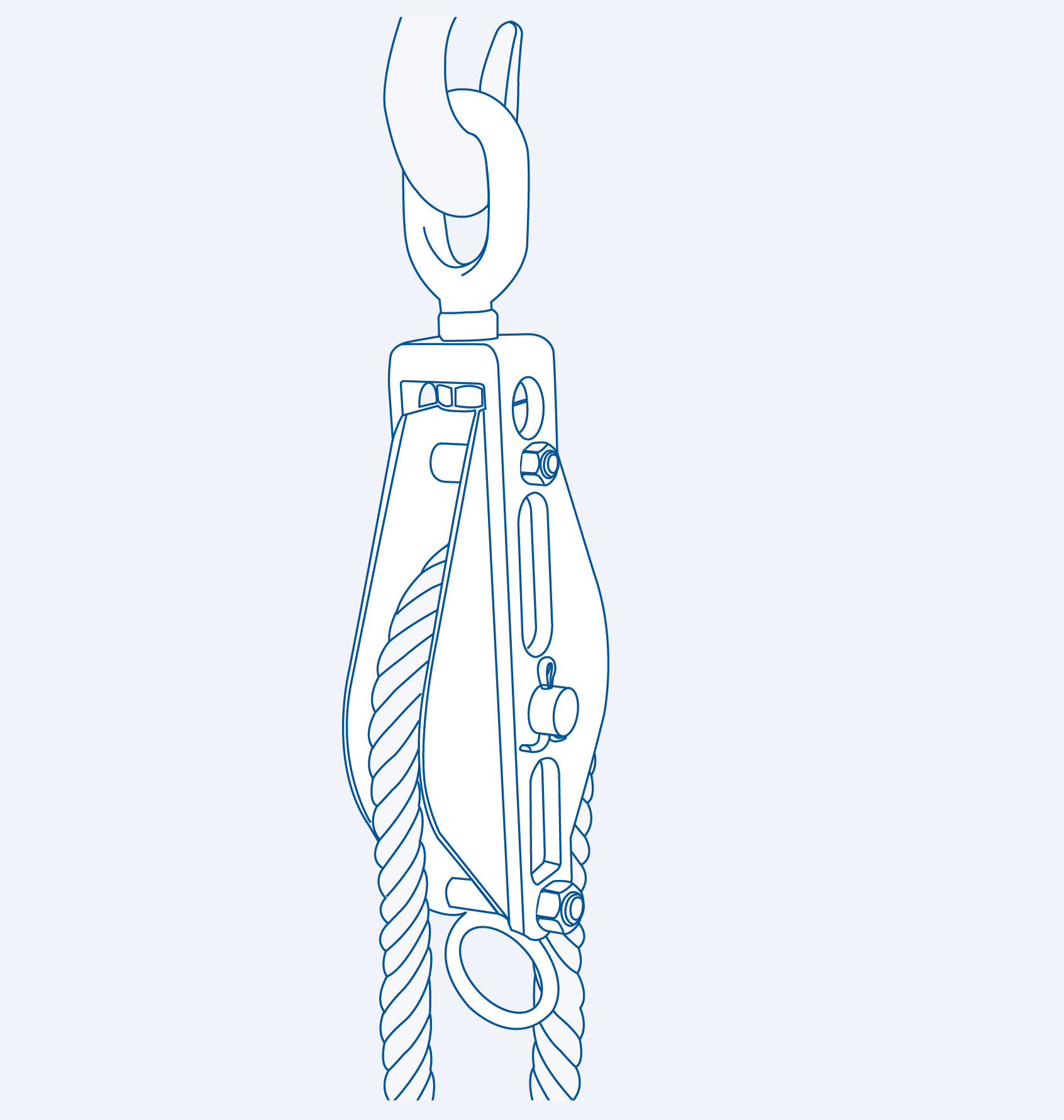 S210-E1 Single heavy block (eye top) - 304