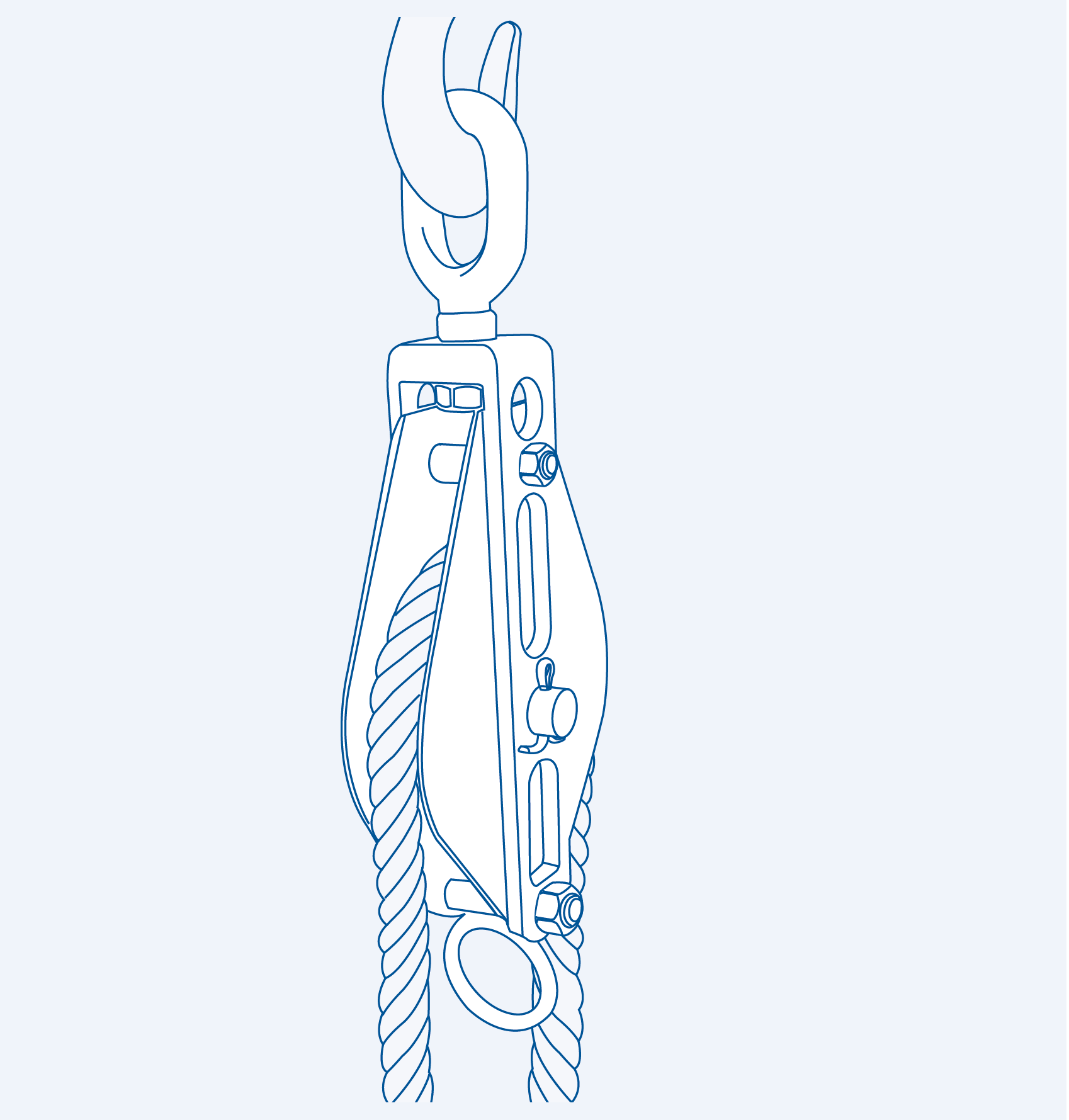 S210-E2 Double heavy block (eye top) - 304