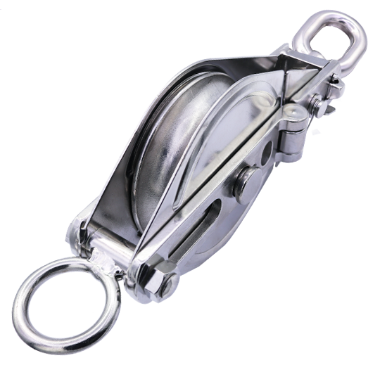 S211-E1 Single snatch block (eye top) - 304