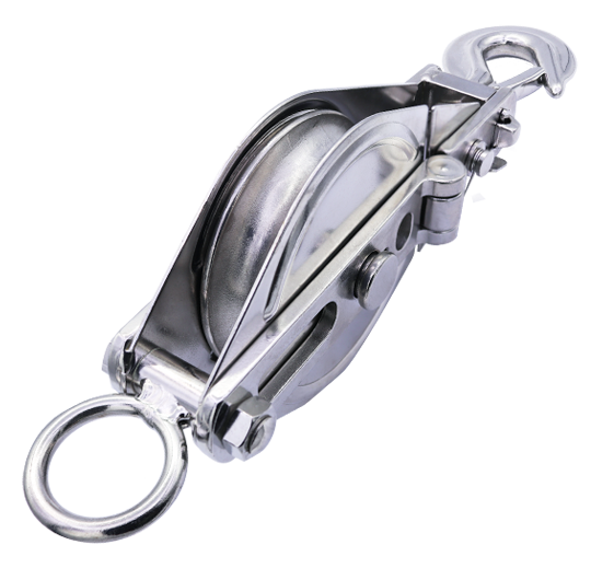 S211-H1 Single Snatch Block (hook top) - 304