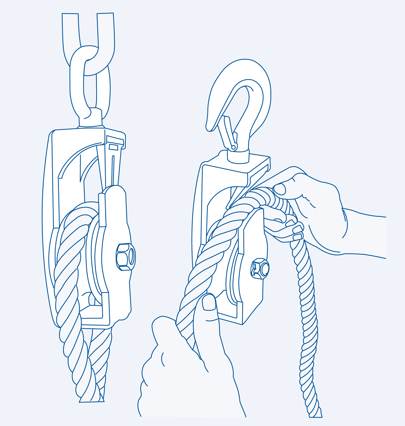 S212L-E1 Seine block - Heavy type (eye top) -304