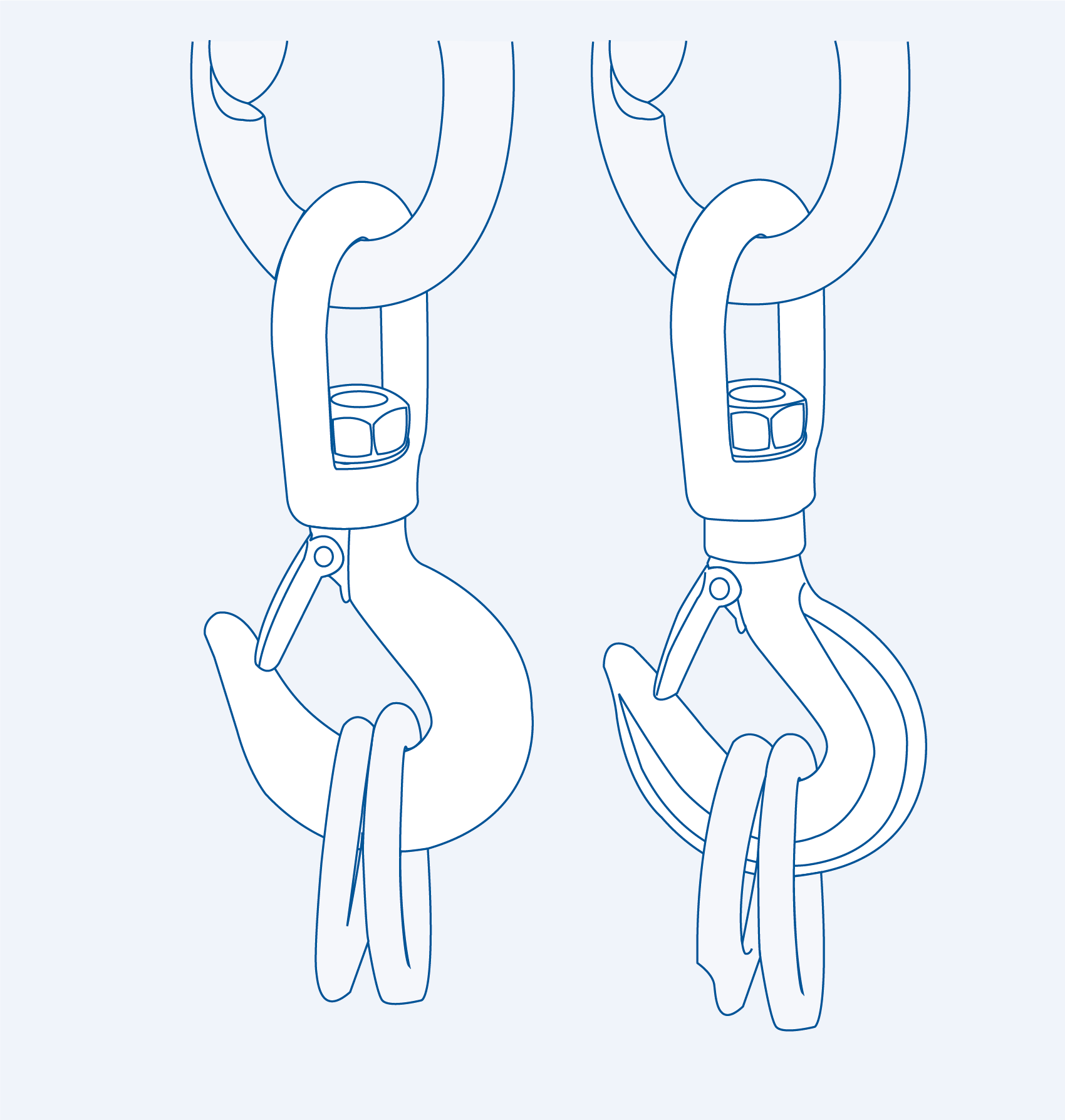 S2511 Heavy slip hook (swivel end with safety latch) - 316