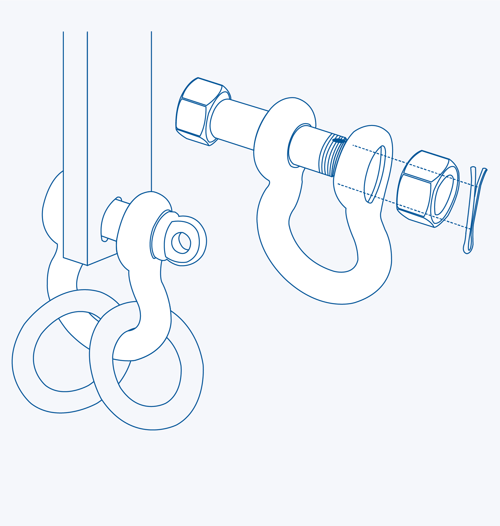 S2711 Oversize anchor shackle - 316 (CLEARANCE SALE)