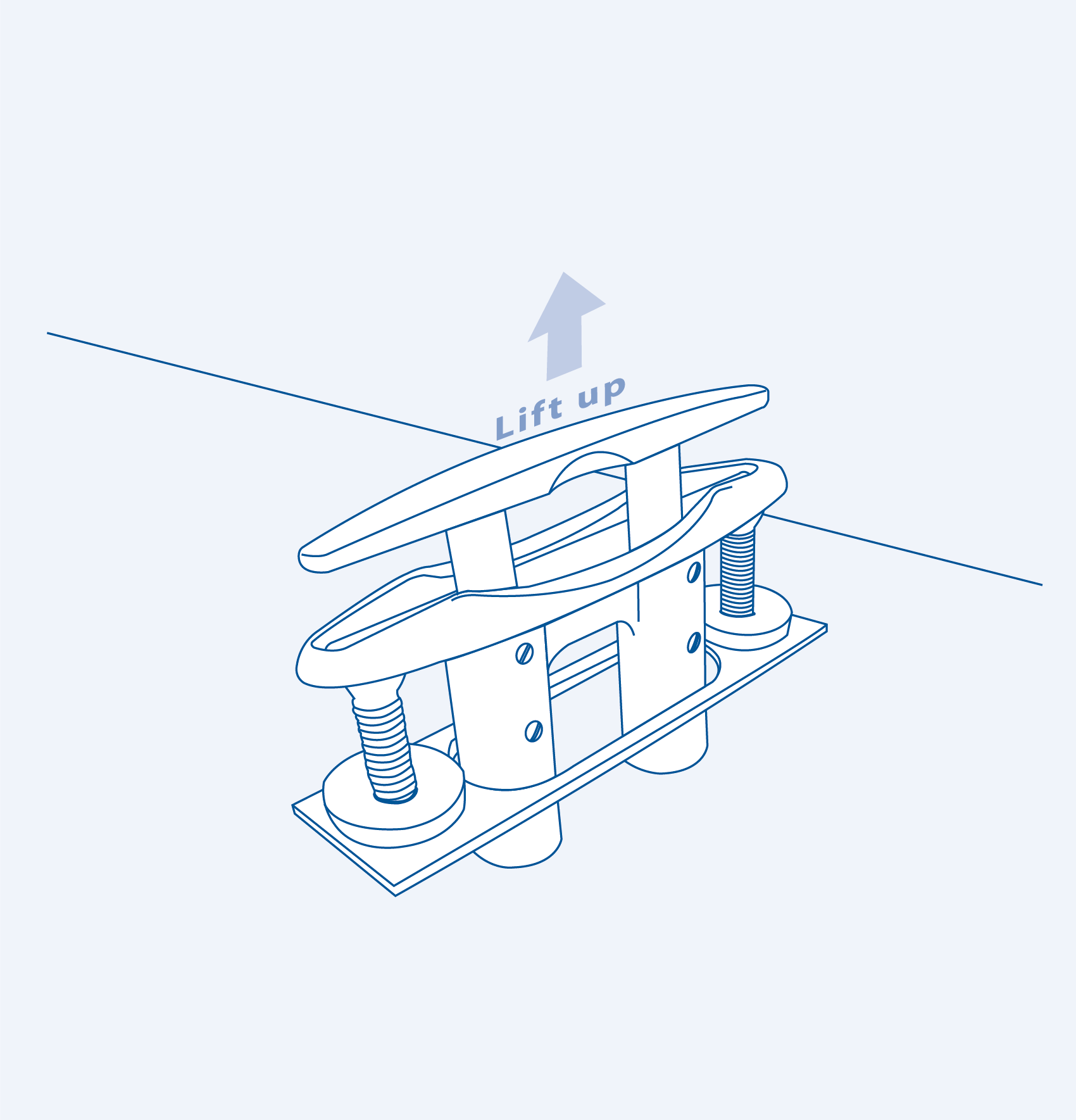 S301 Pull up cleat - 316