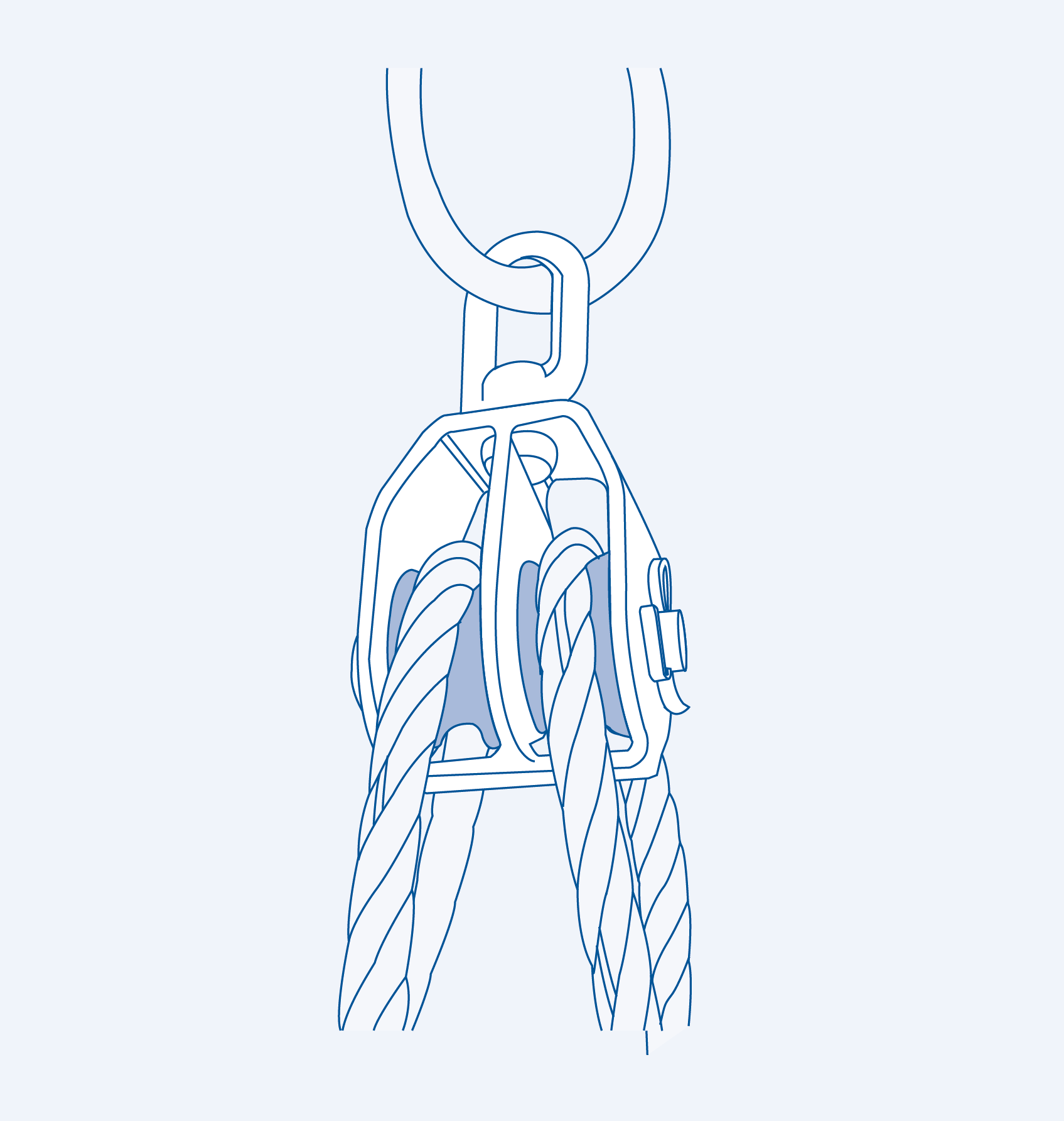 S315A Mame block (double cast sheave with eye end) - 304