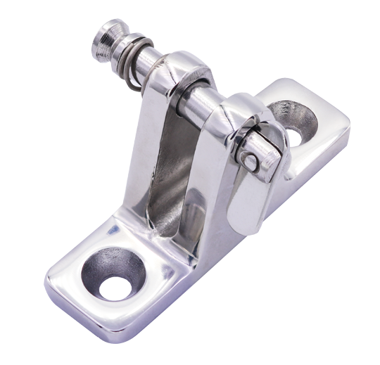 S31606A Deck hinge (angle side mount with removable pin) - 316