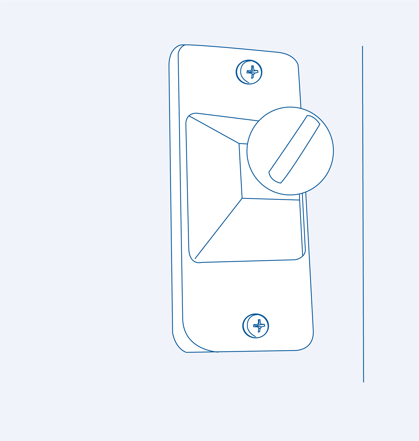 S31612A Deck hinge (angled side mount)