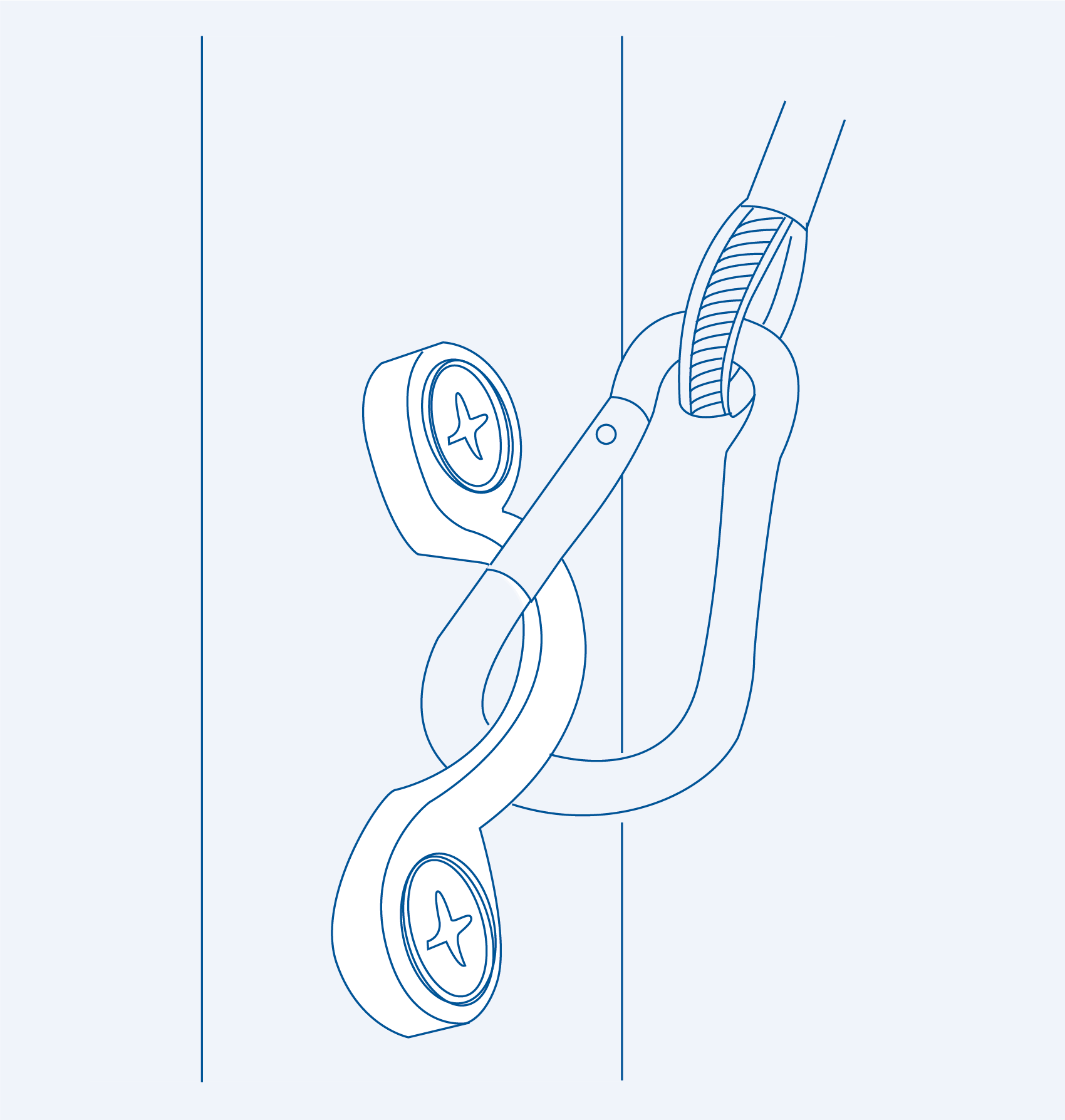 S322C Wire Eye Strap Heavy - 316