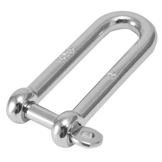 S362LK Long D-shackle (locking pin) - 316