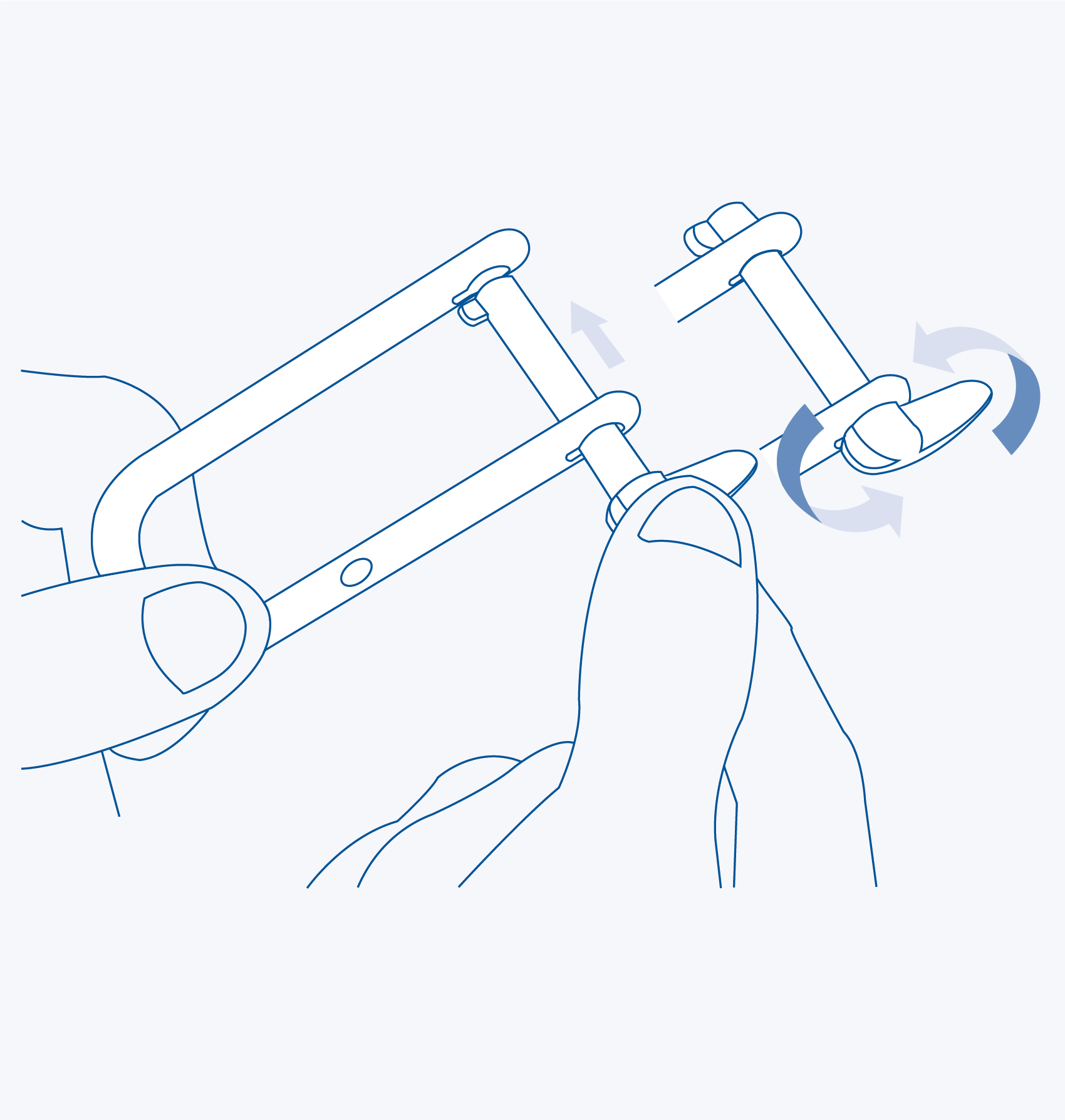 S365LK Halyard shackle (locking pin) - 316