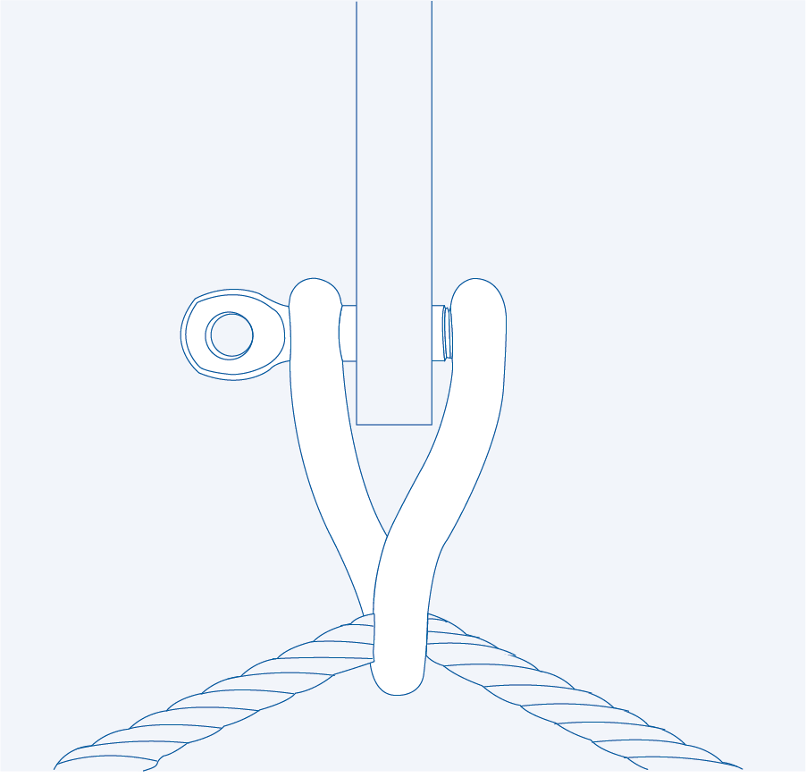 S380 Twist shackle - 316