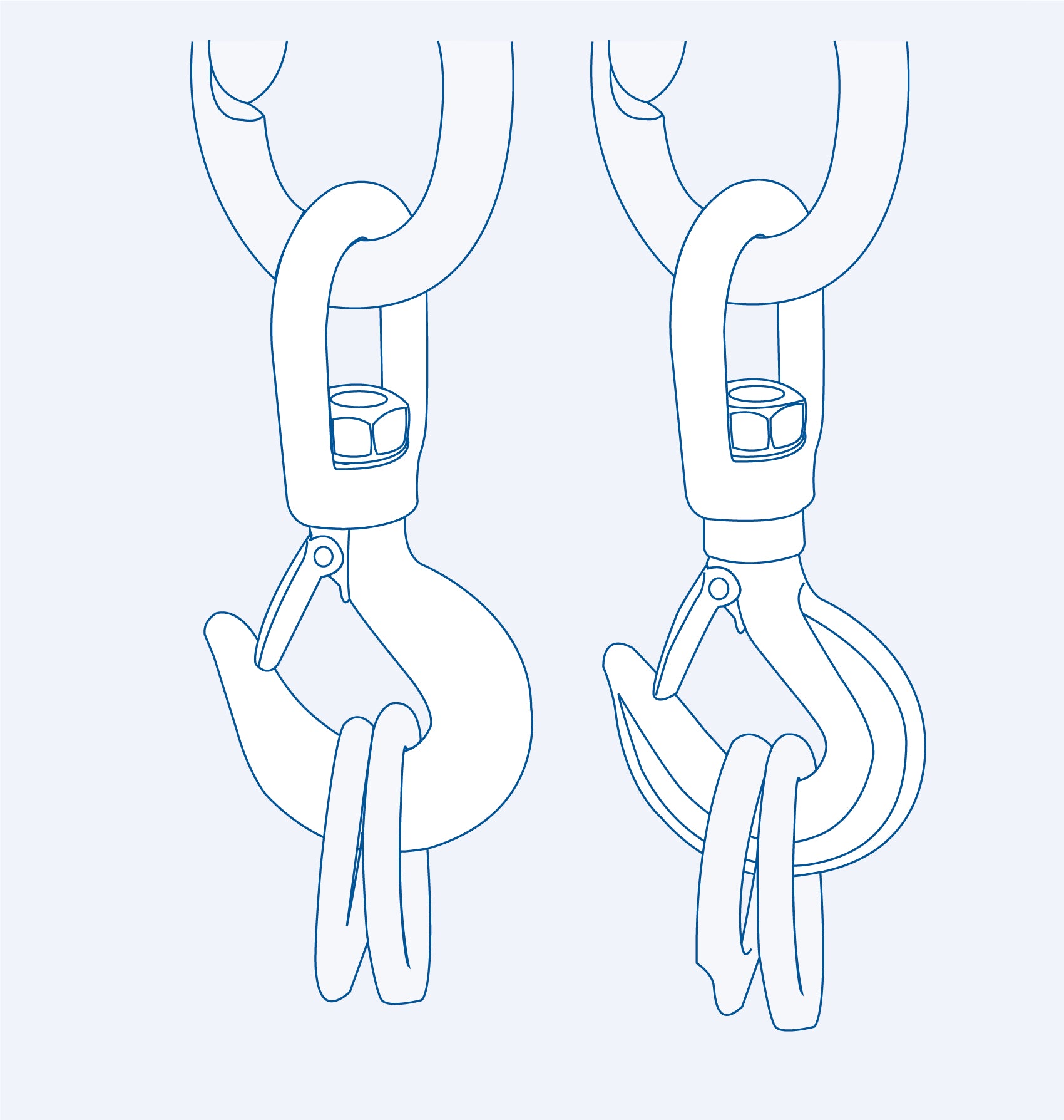 S4322 Slip hook (swivel end with safety latch) - 316