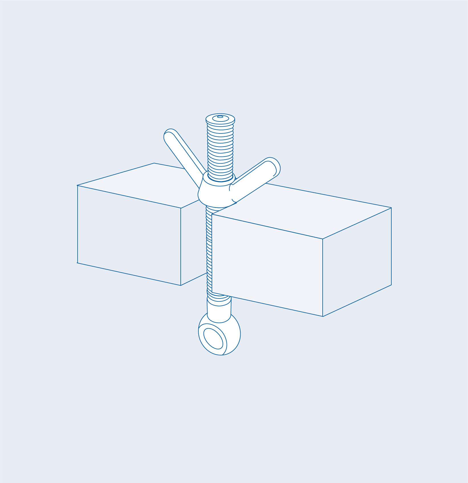 S4600 Long wing bolt (with washer and nut) - 316 (CLEARANCE SALE)