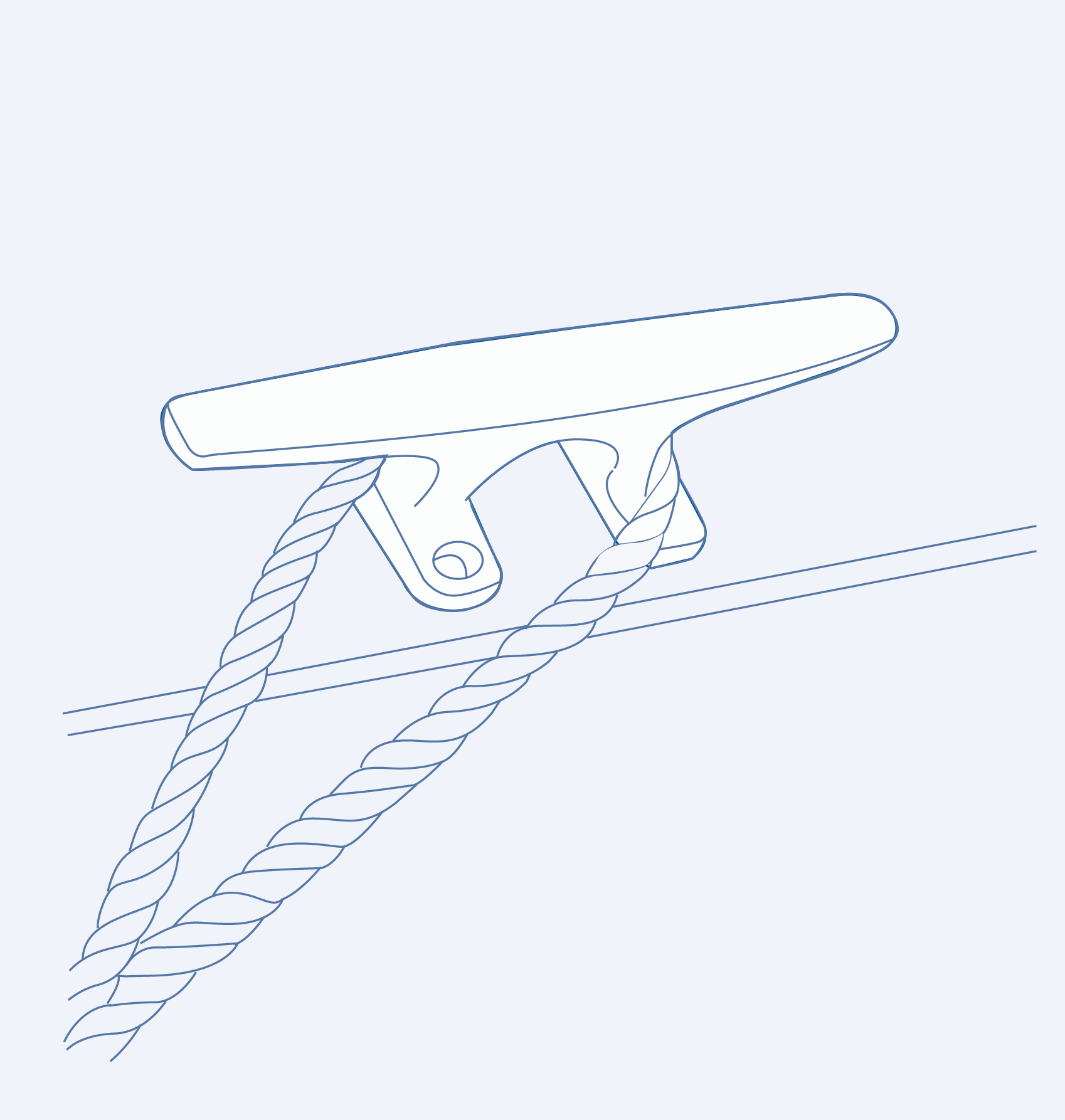 S505 Trim line cleat - 316
