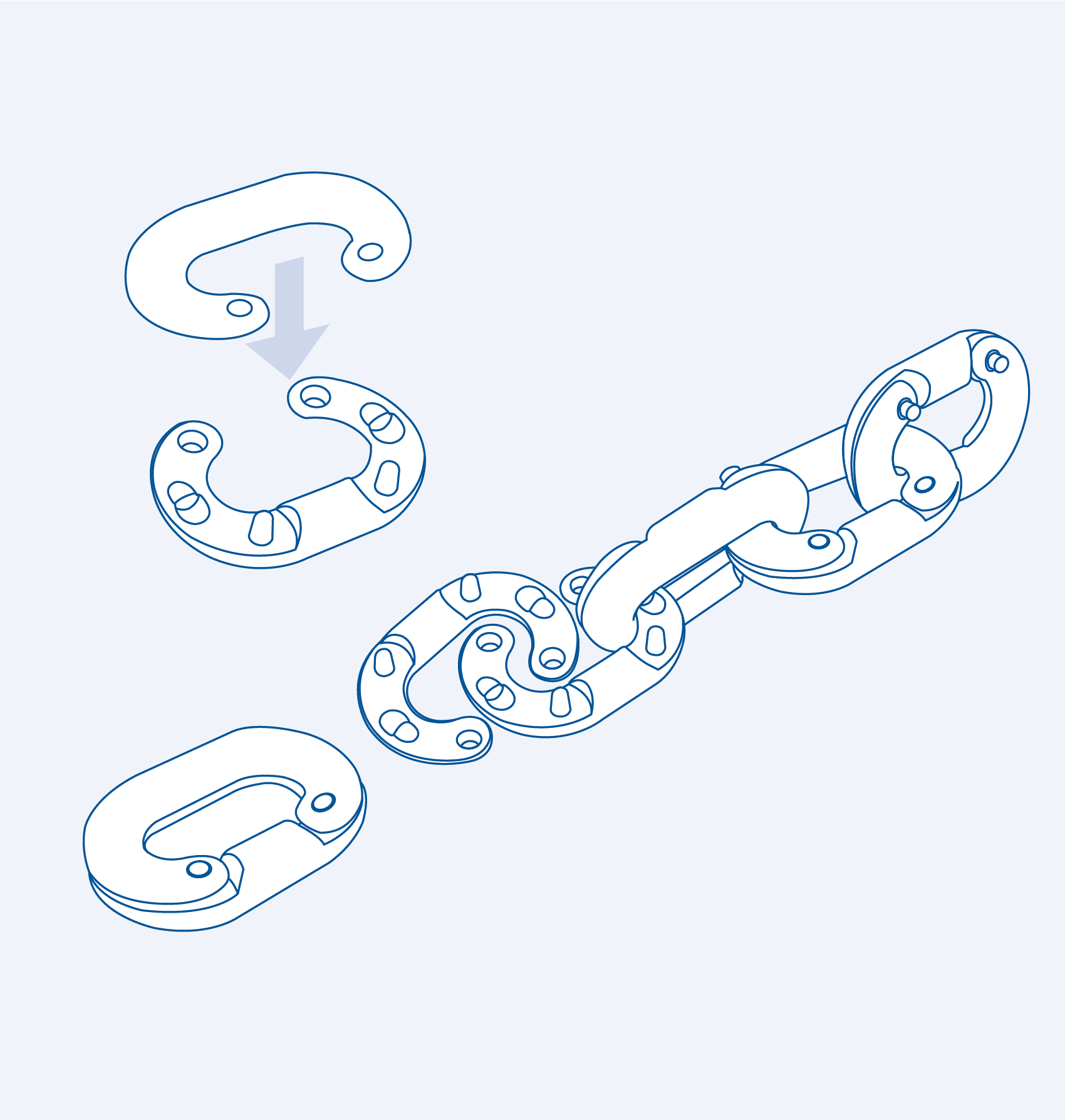 S661 Connecting link - 316 (CLEARANCE SALE)