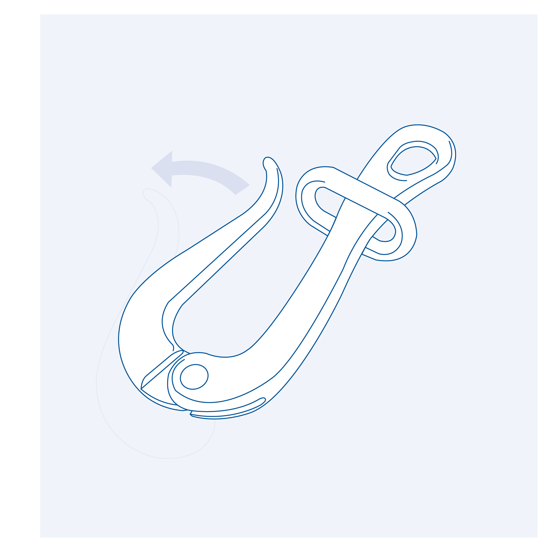 S890HP Pelican hook with link - 304