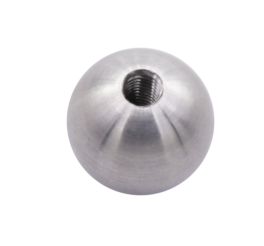 SAB/T/APL Architecture ball with through tapped hole (right hand thread) - 316 (CLEARANCE SALE)