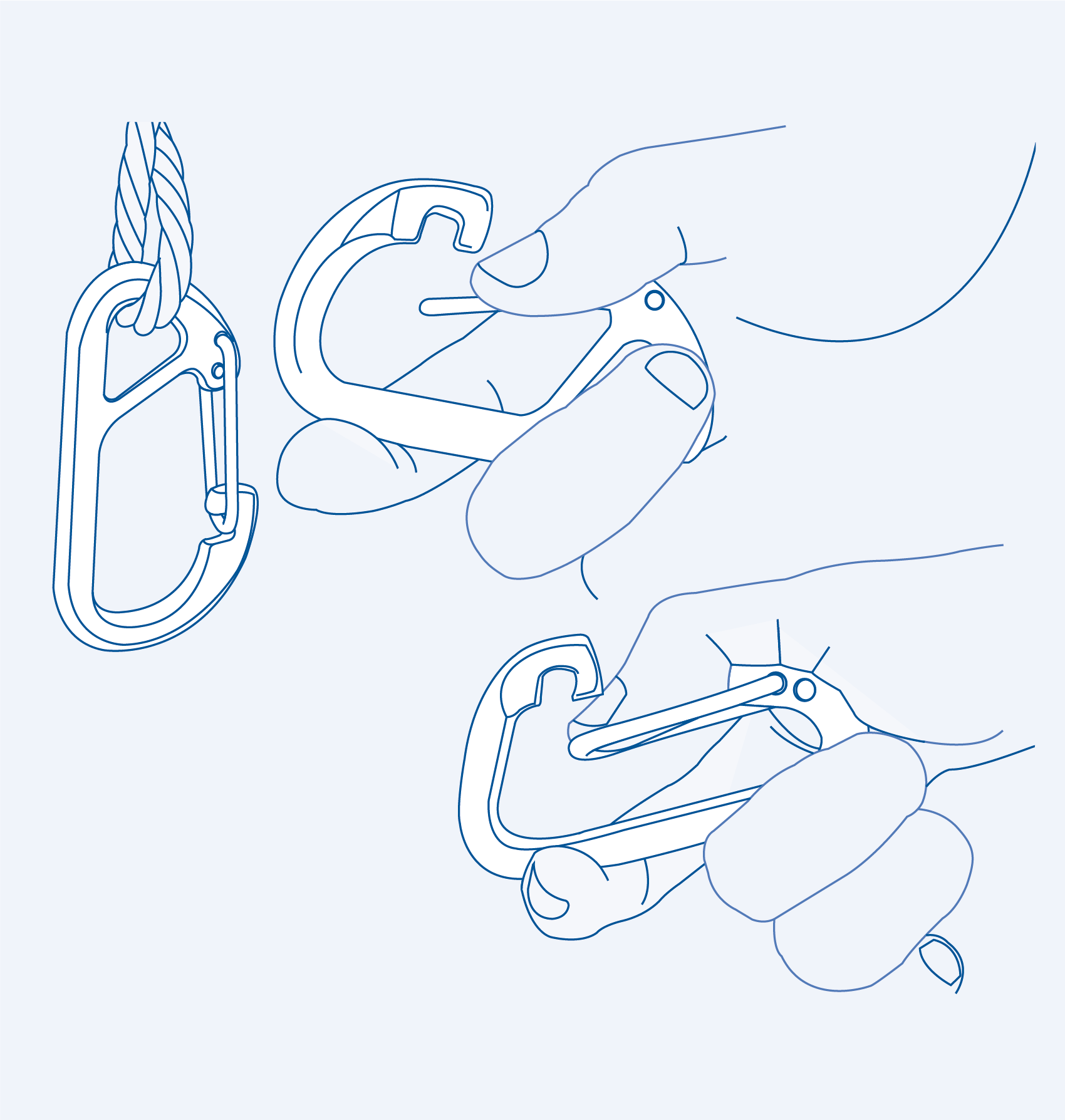 SF2431X Spring snaps - type2 (circular hook with welded bar end) - 316