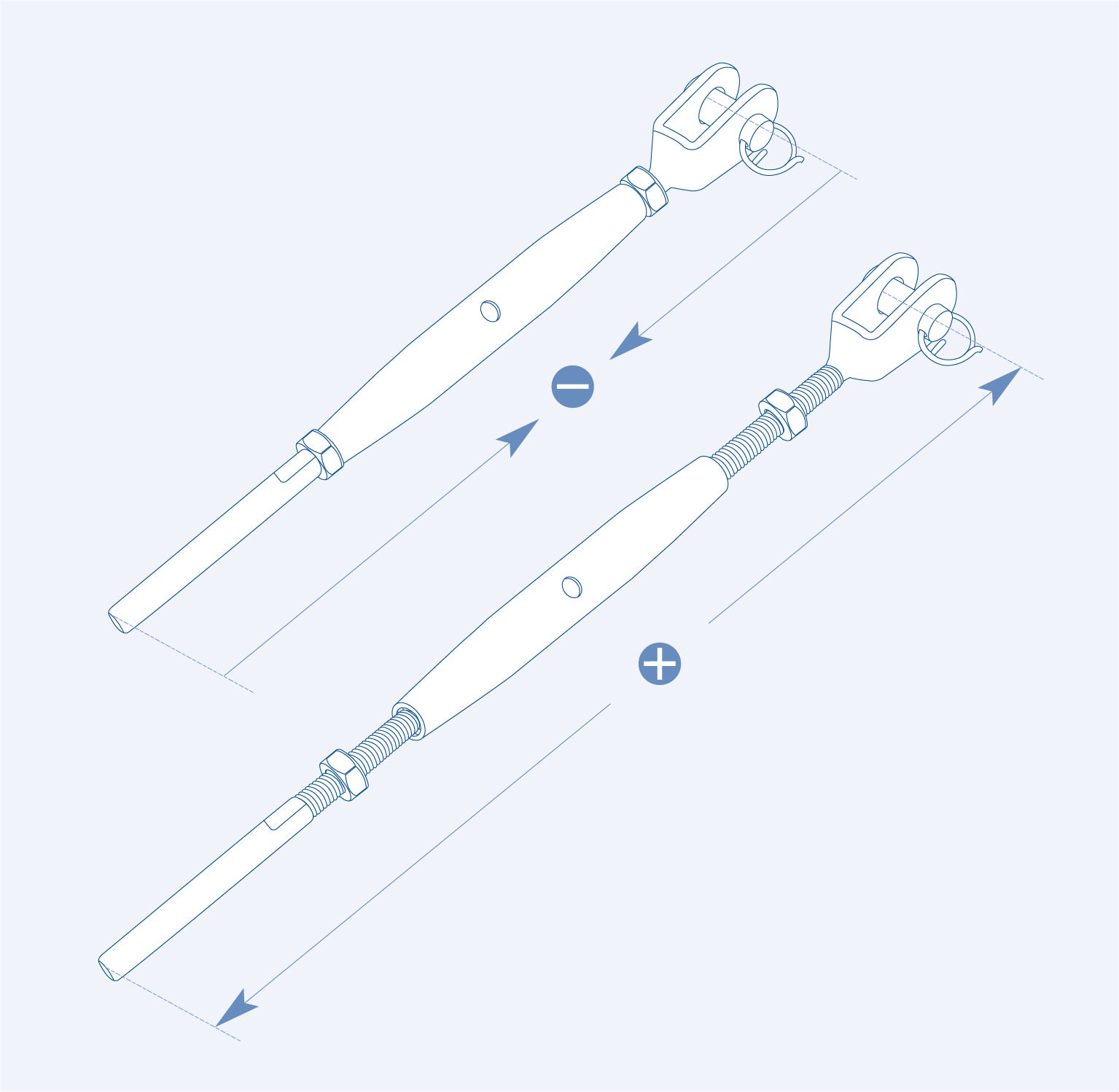 SF3121P Jaw and swage stud - 316