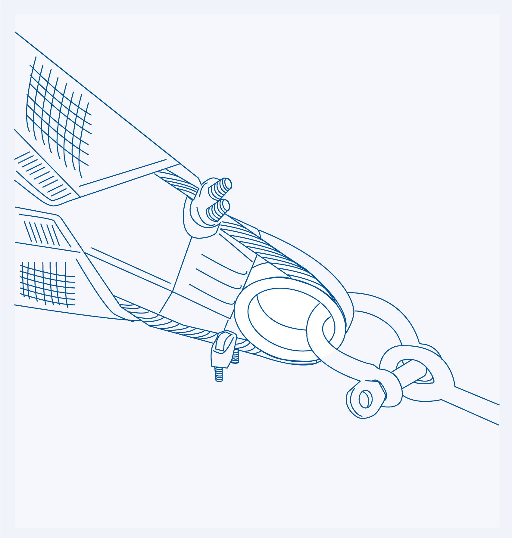 SF3257 D ring with thimble - 304