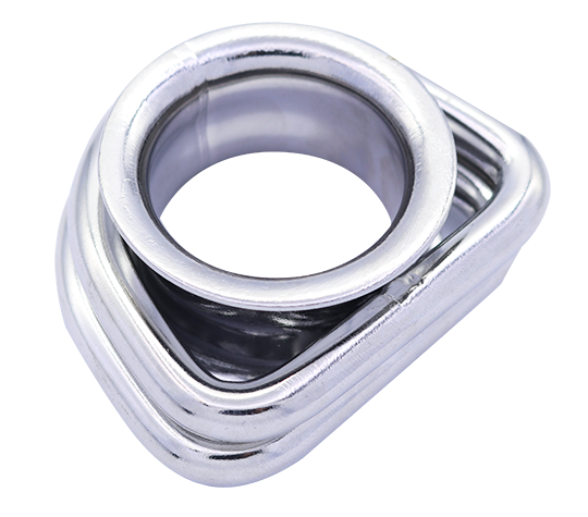 SF3257/2 Double D ring with thimble - 304