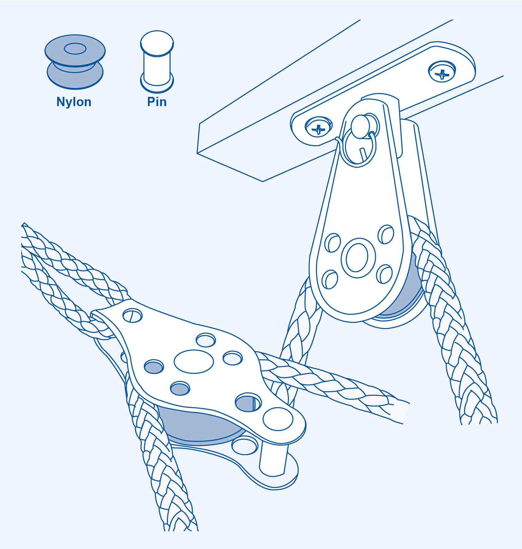 SF8256P Pulley block (type O) - 304