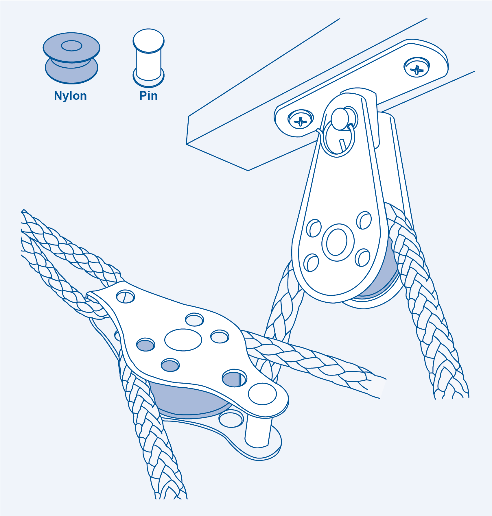 SF8257P Pulley block (type Q) - 304