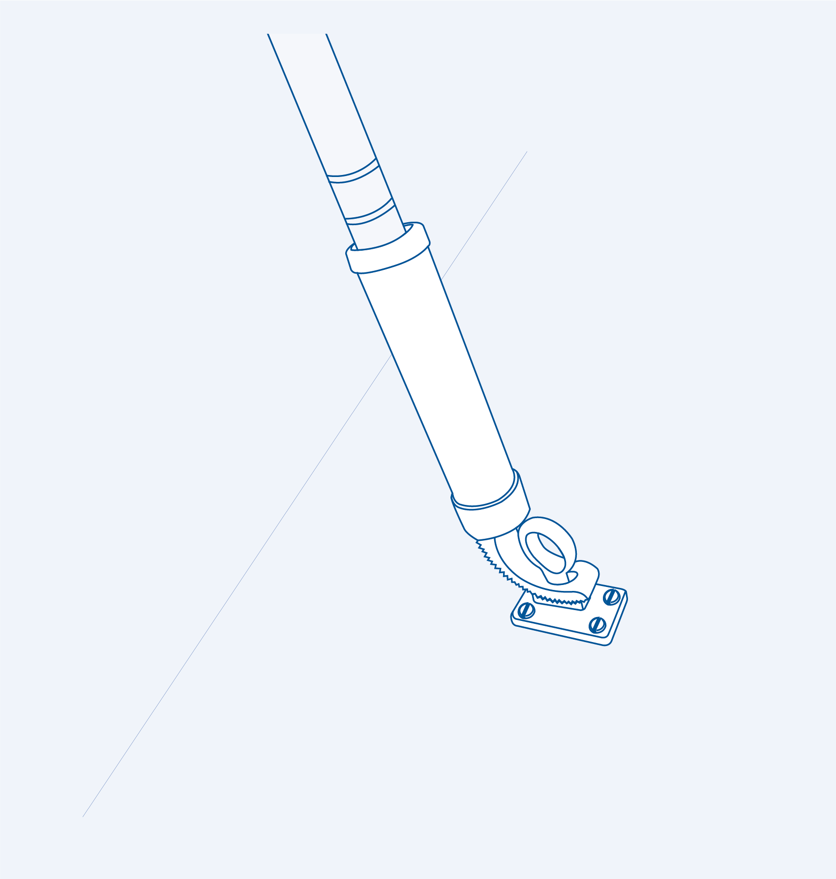 SFG216018 Deck mount fishing rod holder - 304