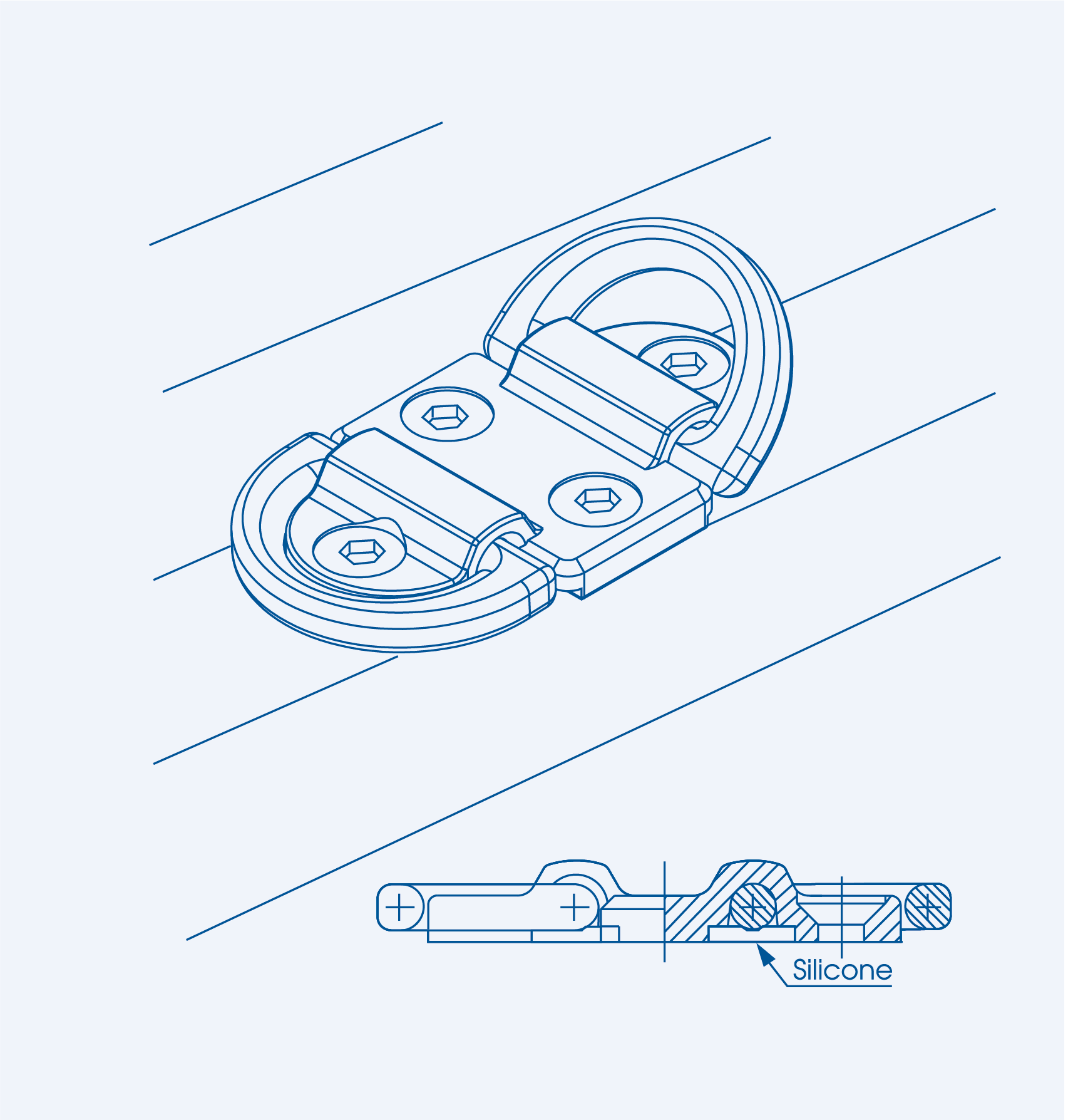 SPE/DOUBLE/EP Padeyes with double rings-316
