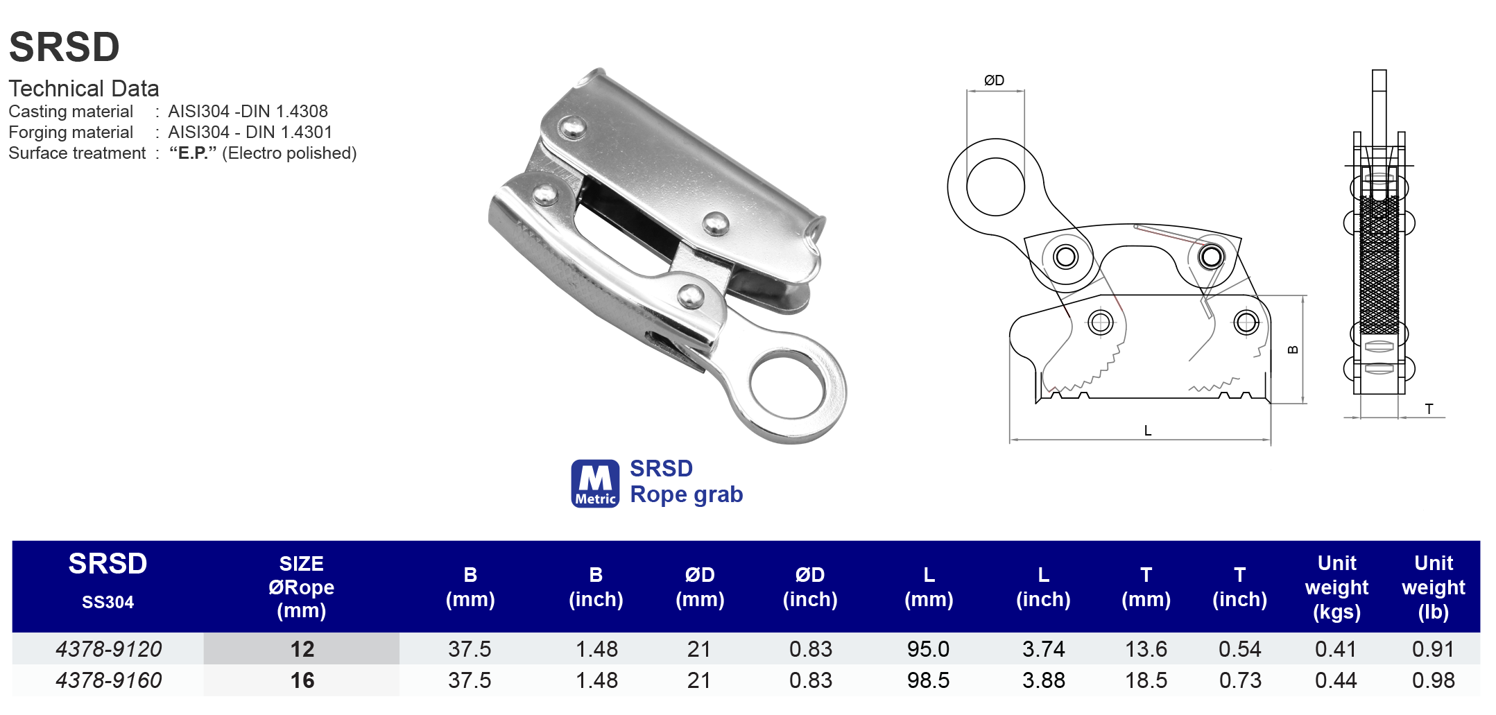 SRSD Rope grab - 304