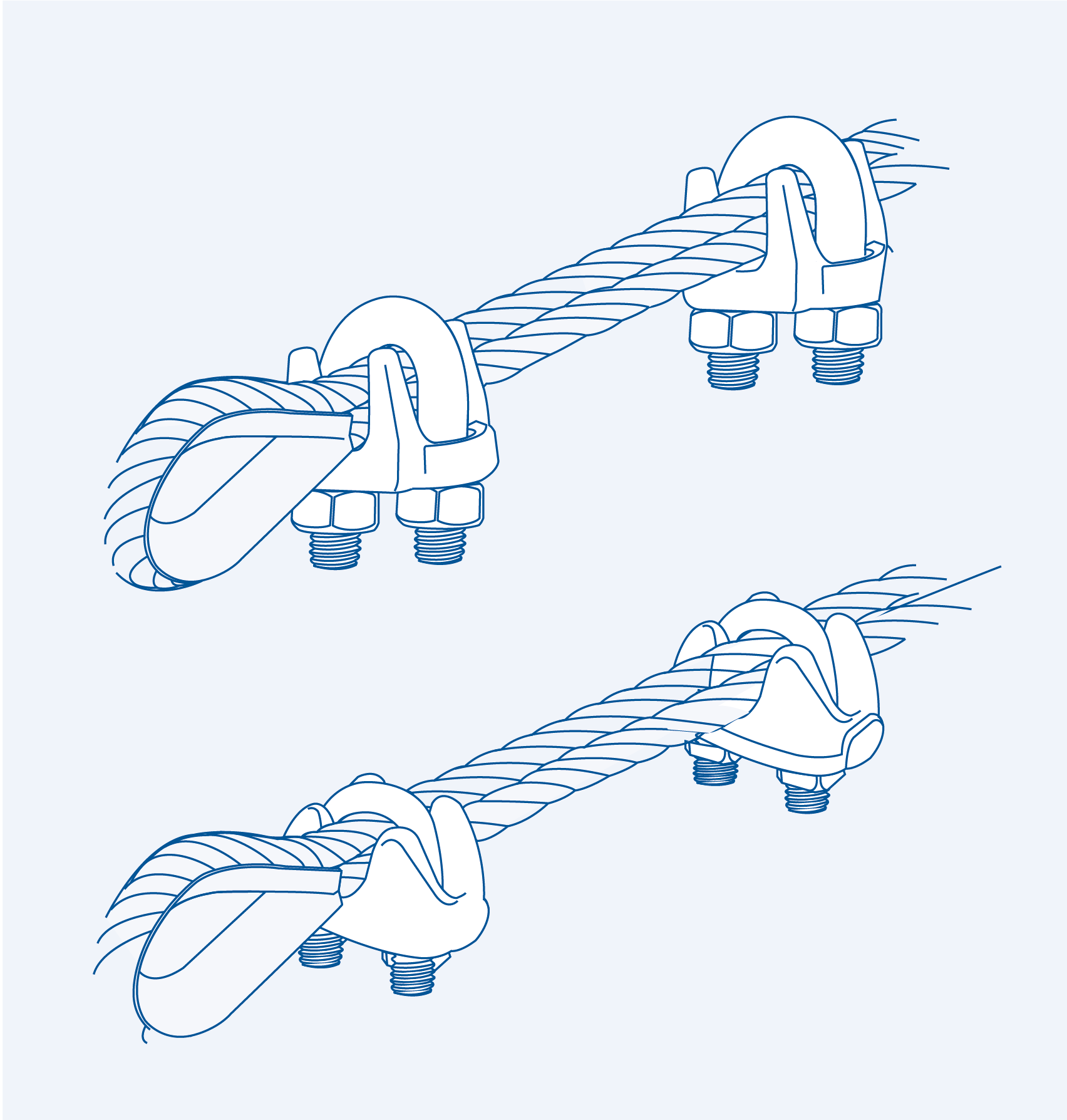 S260 Wire rope clip (AISI standard) - 304