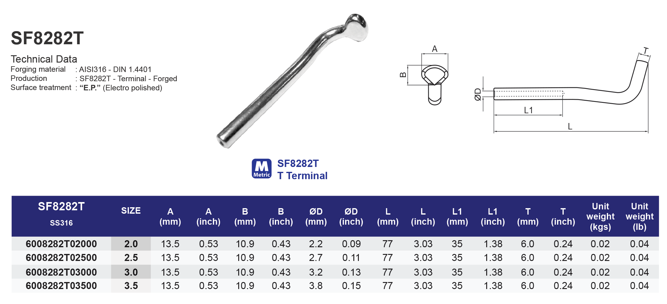 SF8282T  T Terminal