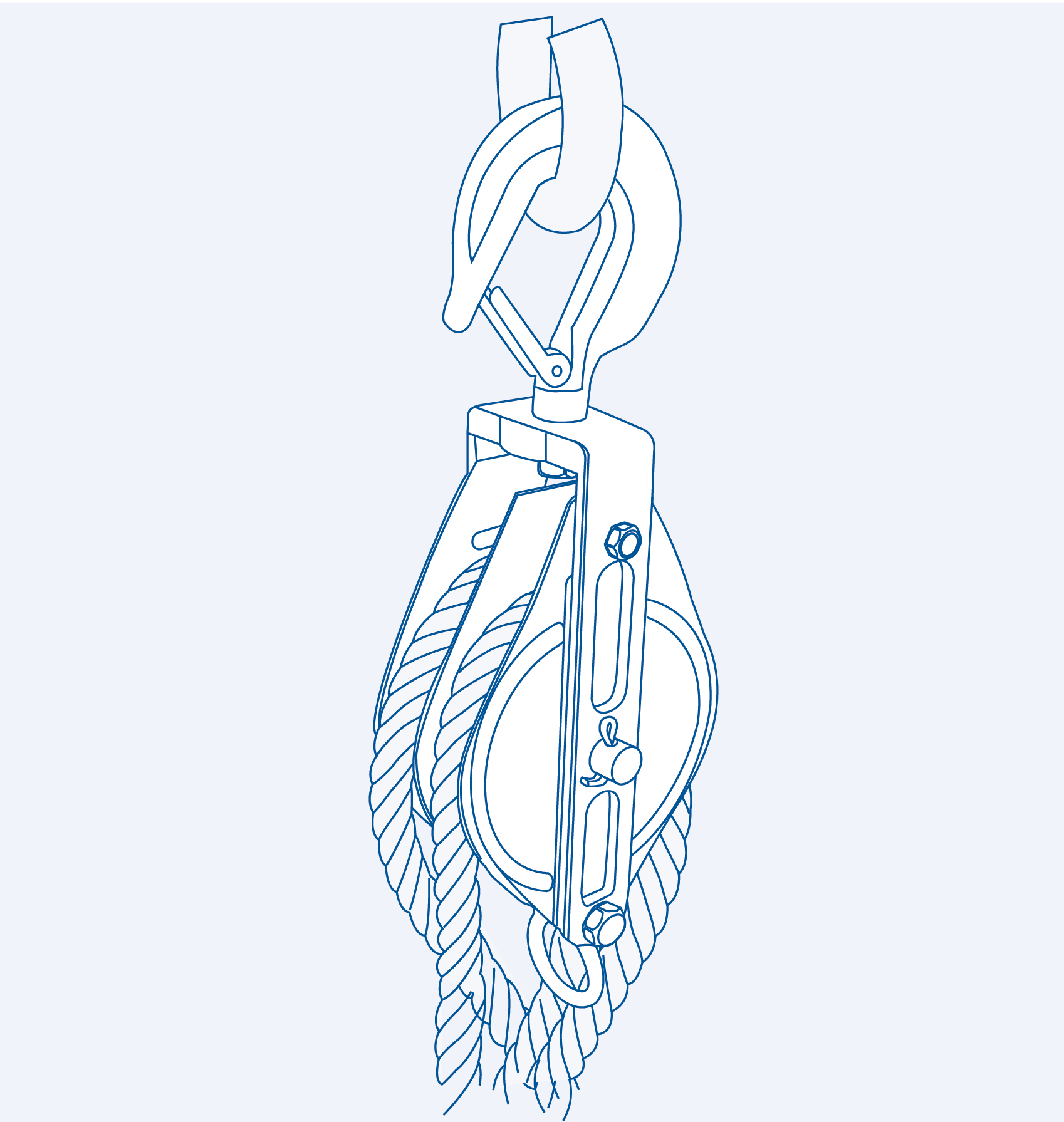 S210-H2 Double heavy block (hook top) - 304