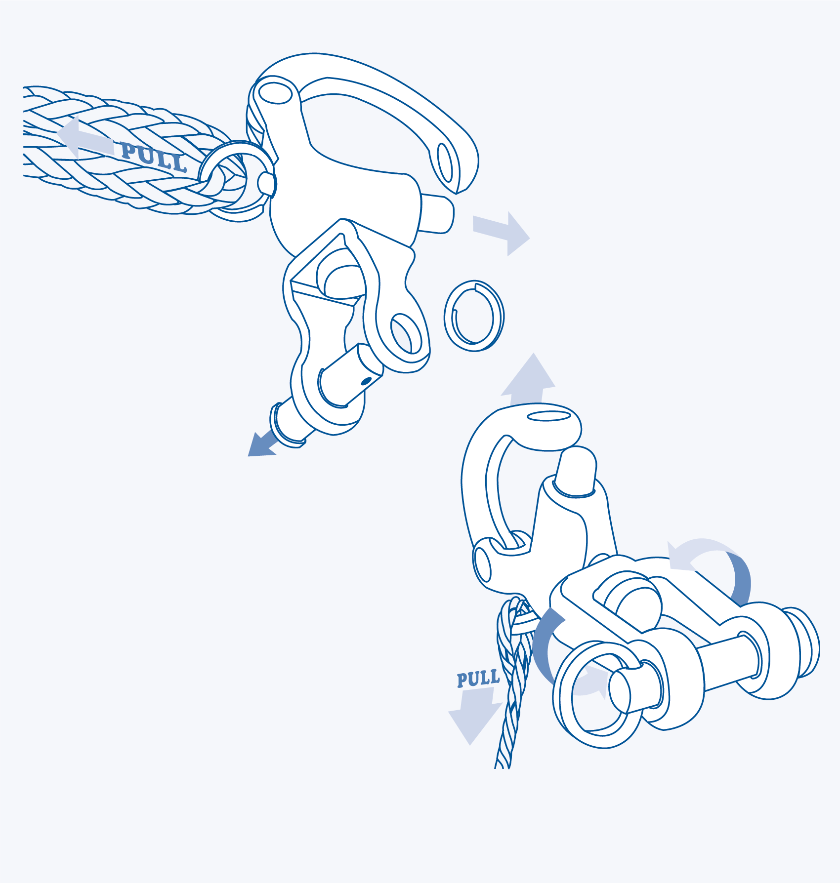 S2482 Snap shackle (cast swivel eye) - 316