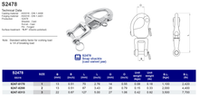 S2478 Snap shackle (cast swivel jaw)