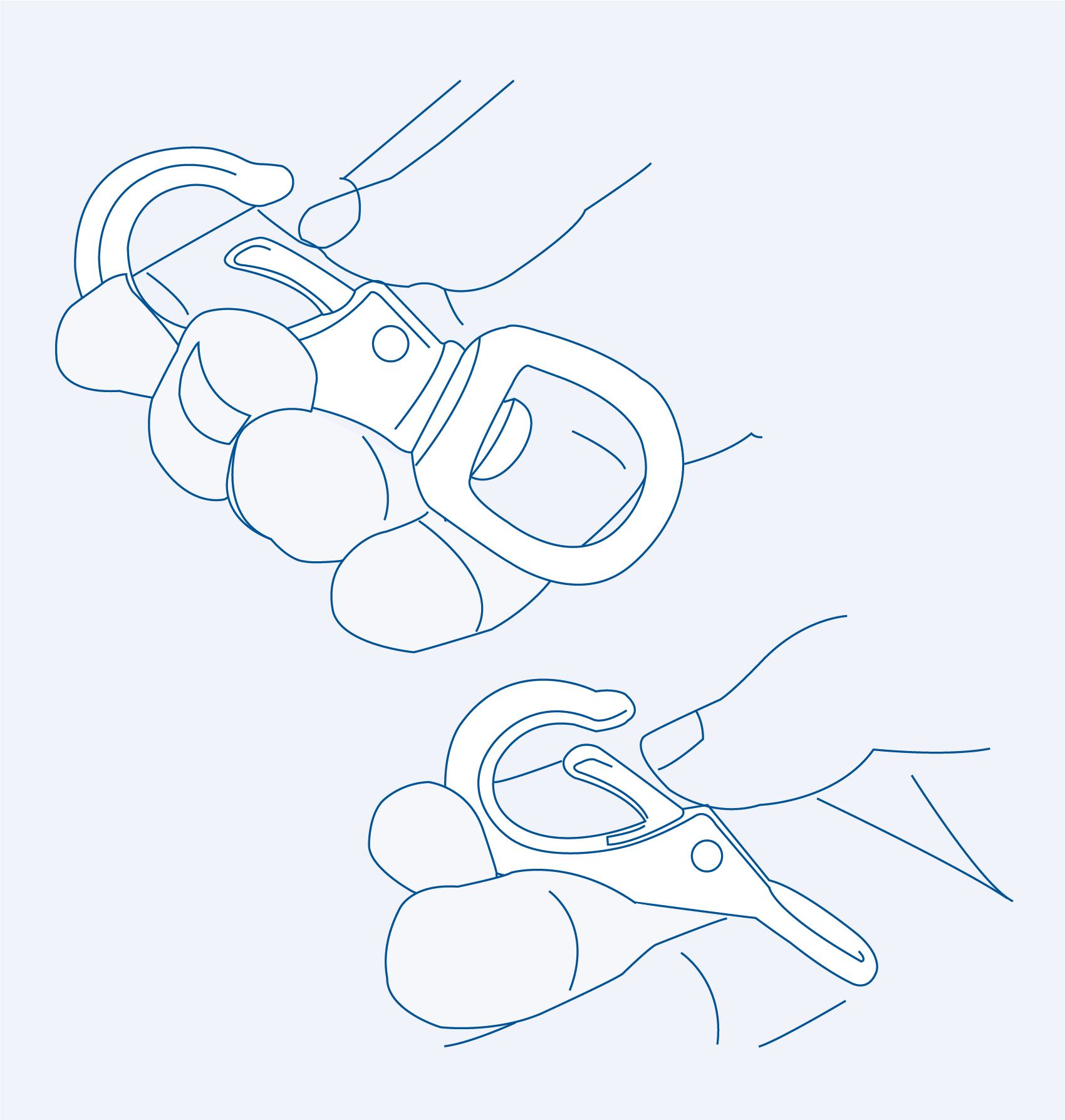 S249 Eye snaps (fixed ring) - 316