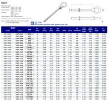 S307 Lifting Eye Bolt
