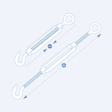 S311NHH Frame turnbuckle with nut hook and hook