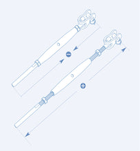 S3121/5 Pipe Turnbuckle toggle and swage stud