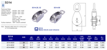 S314 Mame block (cast sheave)