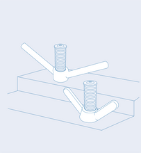 S31501 Wide wing nut (long type)