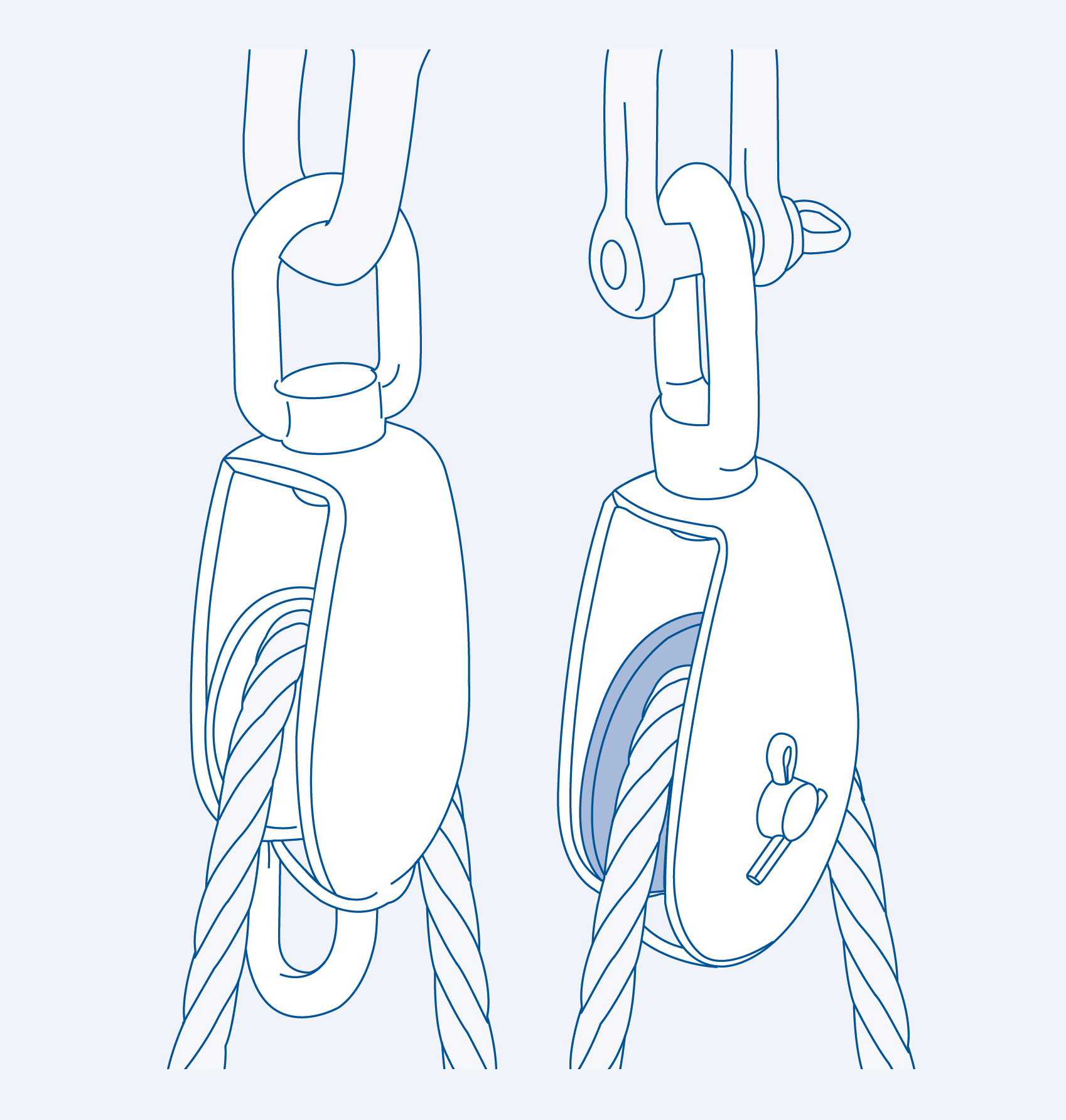 S3151NL Mame block (double nylon sheave) - 304