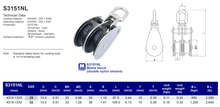 S3151NL Mame block (double nylon sheave)